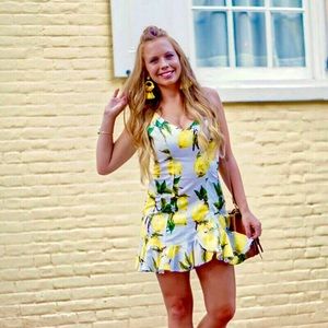 Lemon print dress